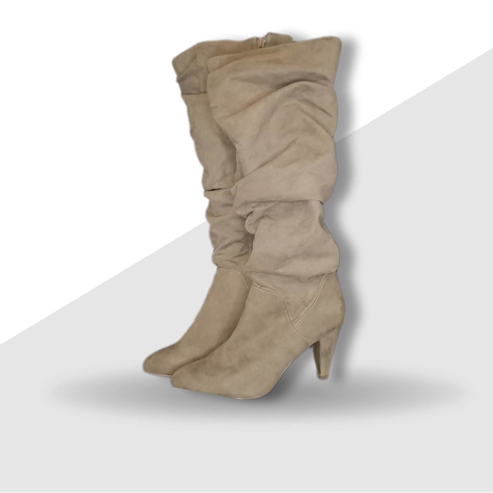 heeled slouch boots sz6